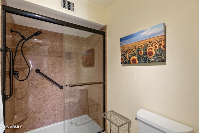 520 S Greenfield Rd Unit 7, Mesa, AZ 85206 - full bathroom featuring a stall shower and toilet