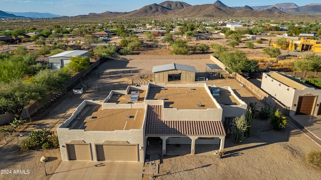 bird's eye view featuring a mountain view