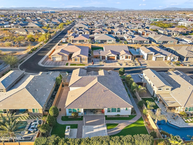 drone / aerial view featuring a residential view