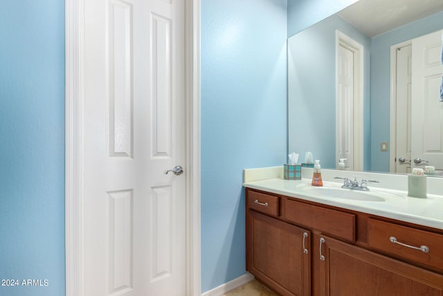 bathroom featuring vanity