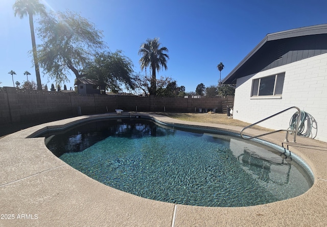 view of pool