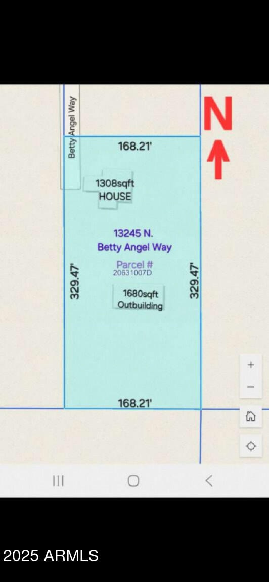 13245 N Betty Angel Way, Florence, AZ 85132 - map of parcels