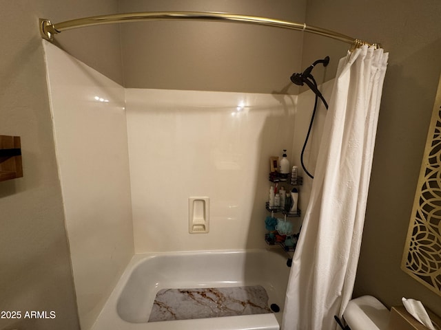 full bathroom with toilet