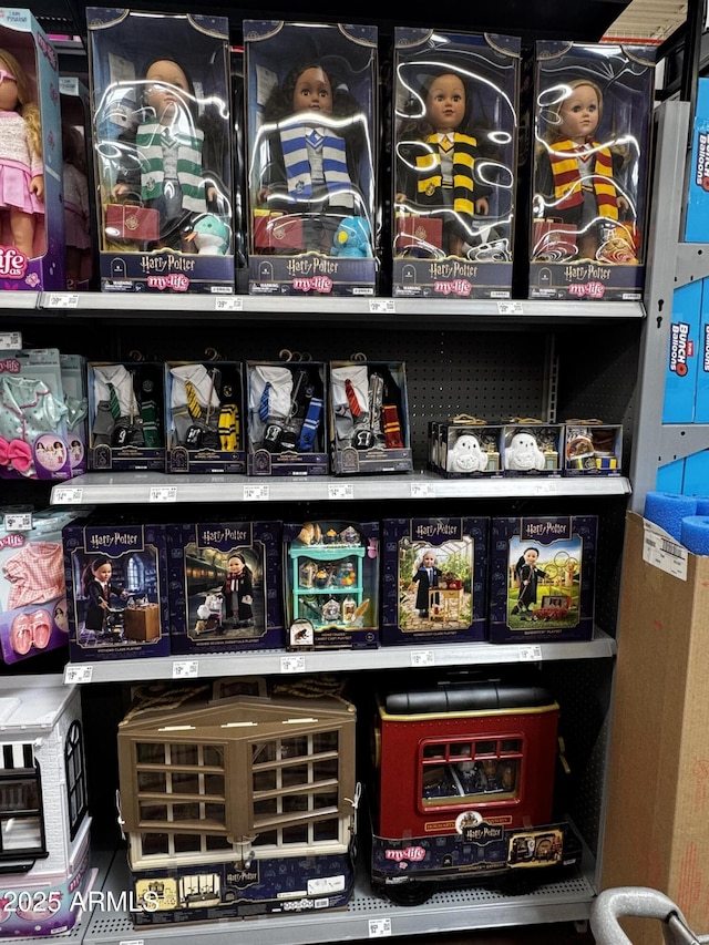 view of storage area