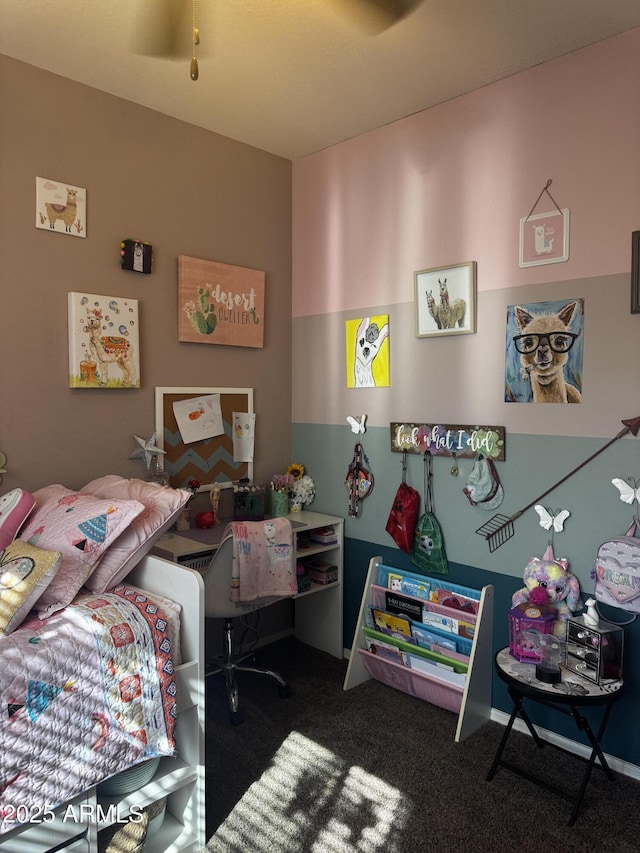 bedroom featuring carpet flooring