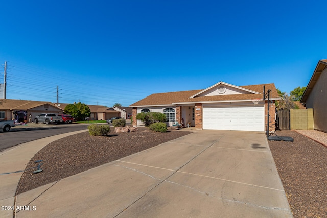 ranch-style house with a garage