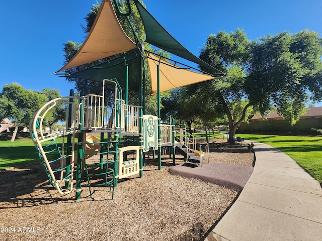 view of jungle gym