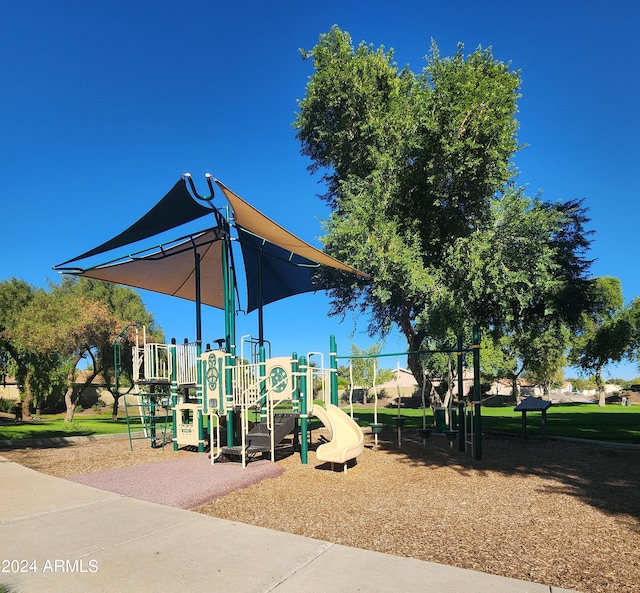 view of jungle gym