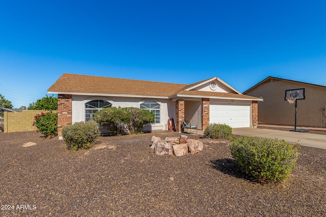 ranch-style house with a garage