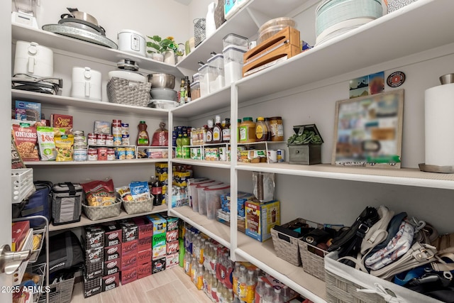 view of pantry