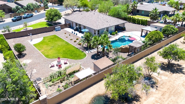 birds eye view of property