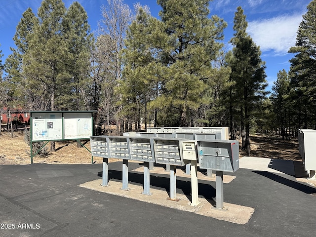 surrounding community featuring mail area