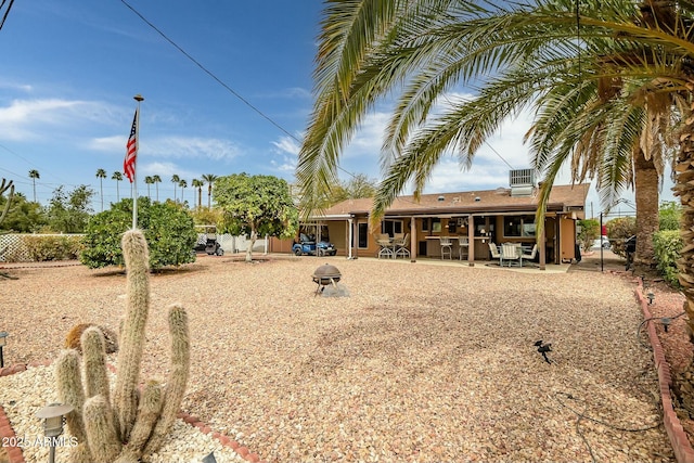 view of yard with a patio