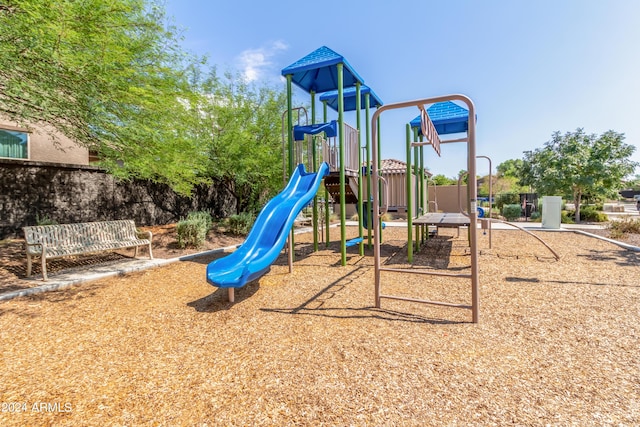 view of jungle gym