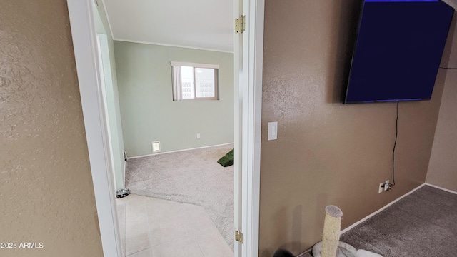 650 N 65th Way, Mesa, AZ 85205 - corridor with carpet flooring, ornamental molding, and baseboards