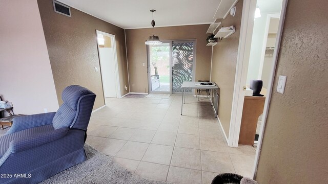 650 N 65th Way, Mesa, AZ 85205 - office with a textured wall, light tile patterned floors, baseboards, and ornamental molding