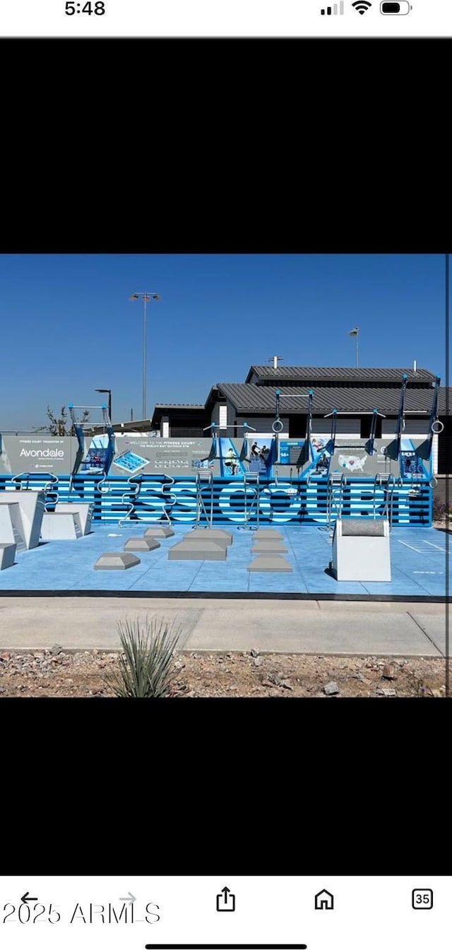 view of pool