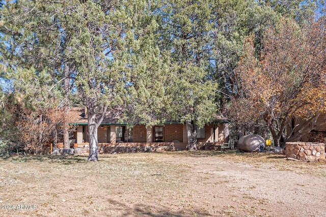 view of obstructed view of property