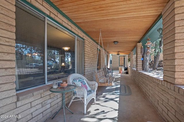 view of patio / terrace with covered porch