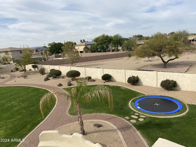 view of swimming pool featuring a fenced in pool, a fenced backyard, a patio, and a gazebo