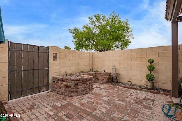 view of patio / terrace featuring a fenced backyard