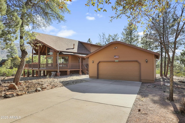 view of front of home featuring a garage