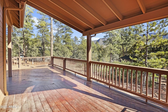 view of wooden terrace