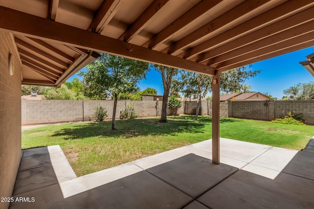 2956 E Concho Ave, Mesa, AZ 85204 - fenced backyard with a patio area