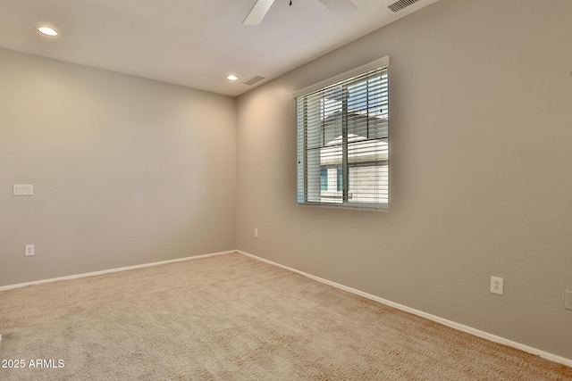 14870 W Encanto Blvd Unit 1038, Goodyear, AZ 85395 - carpeted spare room with recessed lighting and a ceiling fan