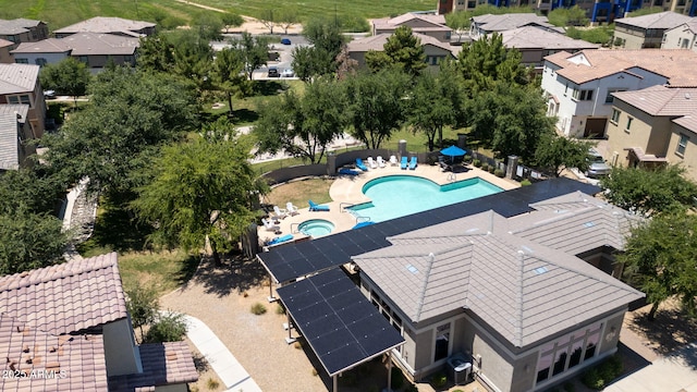 14870 W Encanto Blvd Unit 1038, Goodyear, AZ 85395 - aerial perspective of suburban area with a pool