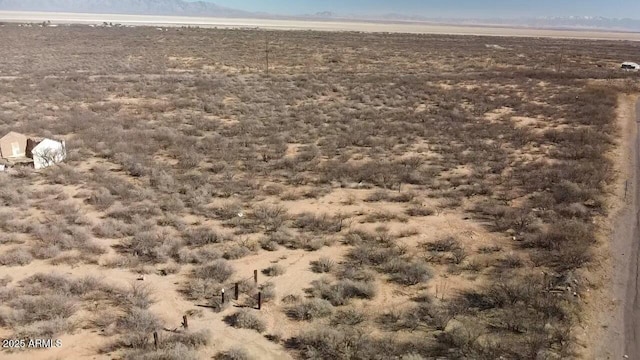 aerial view featuring a rural view