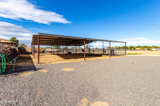 exterior space with an exterior structure and an outdoor structure