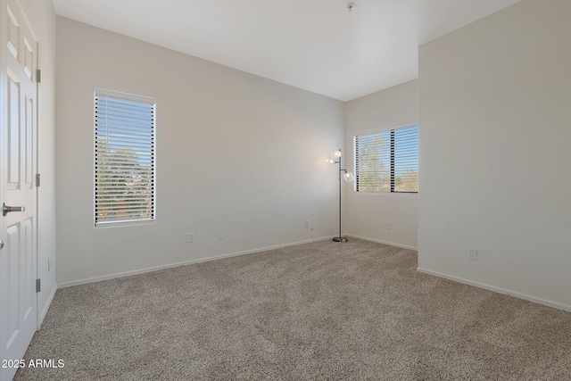 view of carpeted empty room