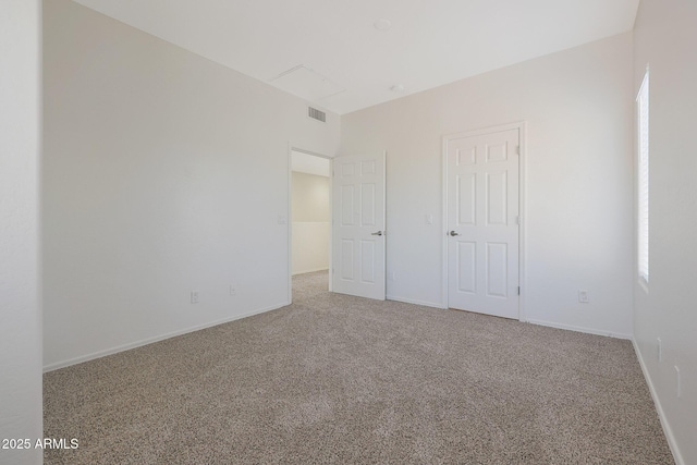 unfurnished bedroom featuring carpet flooring