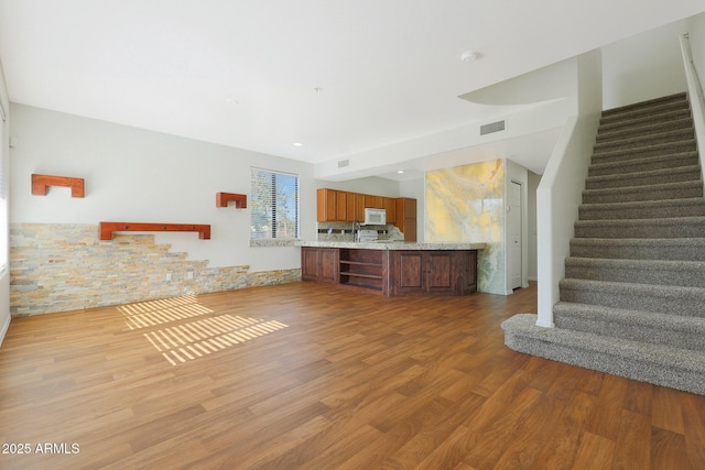 interior space featuring light wood-type flooring