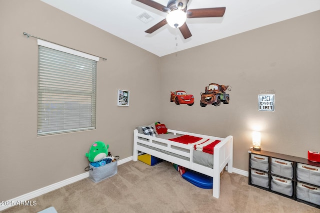 2605 W Desert Marigold Dr, Phoenix, AZ 85085 - bedroom featuring visible vents, baseboards, and carpet floors