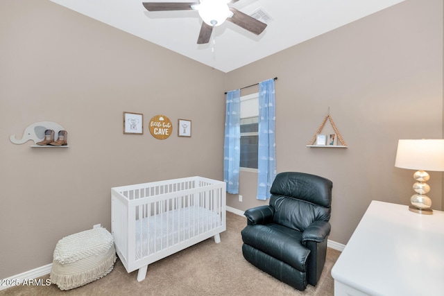2605 W Desert Marigold Dr, Phoenix, AZ 85085 - bedroom featuring visible vents, baseboards, and carpet flooring