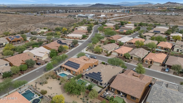2605 W Desert Marigold Dr, Phoenix, AZ 85085 - bird's eye view with a mountain view and a residential view