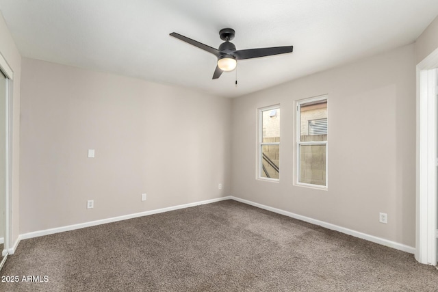 619 E Jensen St Unit 14, Mesa, AZ 85203 - carpeted empty room with ceiling fan and baseboards