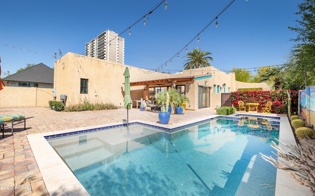 39 E Hoover Ave, Phoenix, AZ 85004 - view of swimming pool featuring a fenced in pool, a fenced backyard, and a patio area