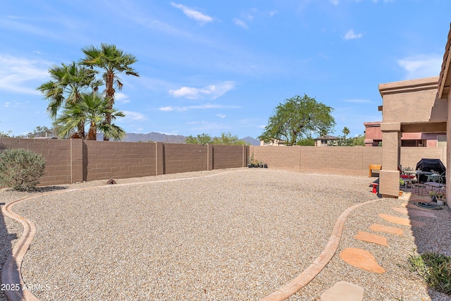 1819 W Deer Creek Rd, Phoenix, AZ 85045 - fenced backyard with a mountain view