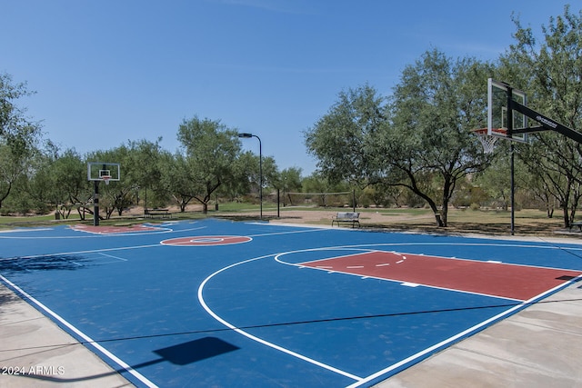 view of sport court