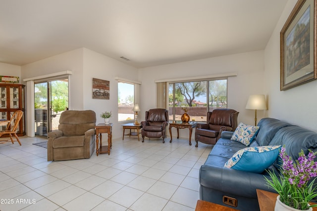 16354 W Labyrinth Ln, Surprise, AZ 85374 - living area featuring light tile patterned floors