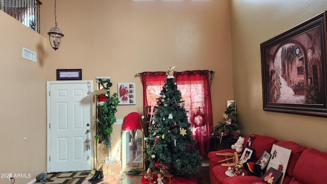 foyer with visible vents