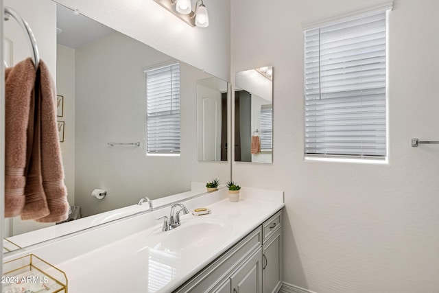 bathroom featuring vanity