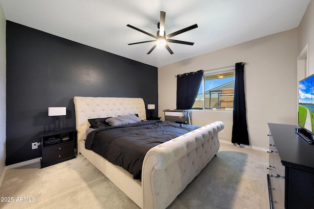 12731 W Myrtle Ave, Glendale, AZ 85307 - bedroom featuring light colored carpet and ceiling fan