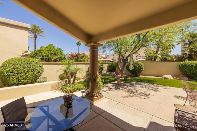 10429 N 101st St, Scottsdale, AZ 85258 - fenced backyard featuring a patio