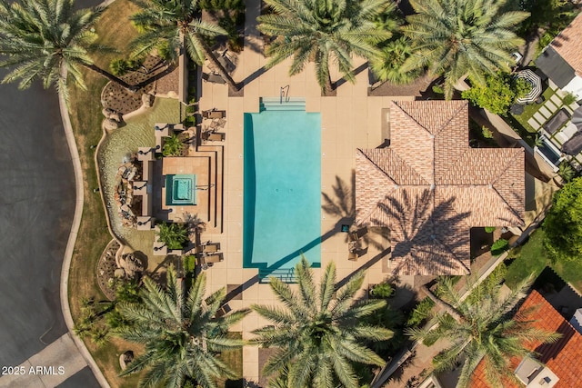 10429 N 101st St, Scottsdale, AZ 85258 - aerial view of property and surrounding area with a pool