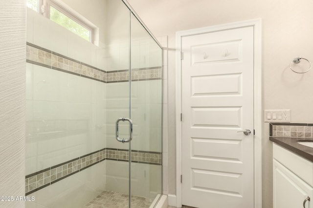 5754 N Aztec Dr, Eloy, AZ 85131 - full bathroom featuring a stall shower and vanity