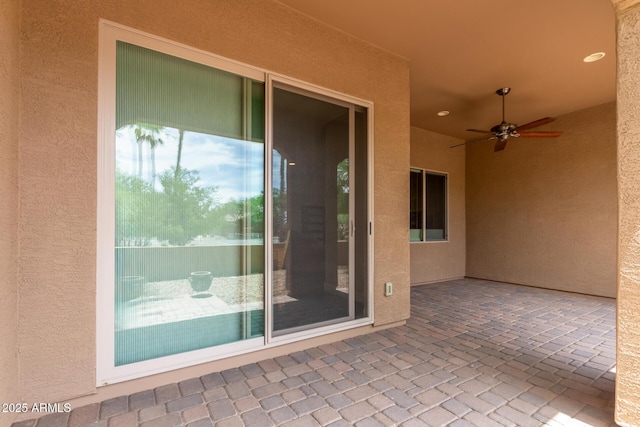 5754 N Aztec Dr, Eloy, AZ 85131 - view of patio with ceiling fan